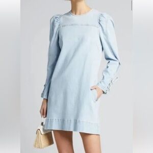 Ulla Johnson Blue Denim Overalls